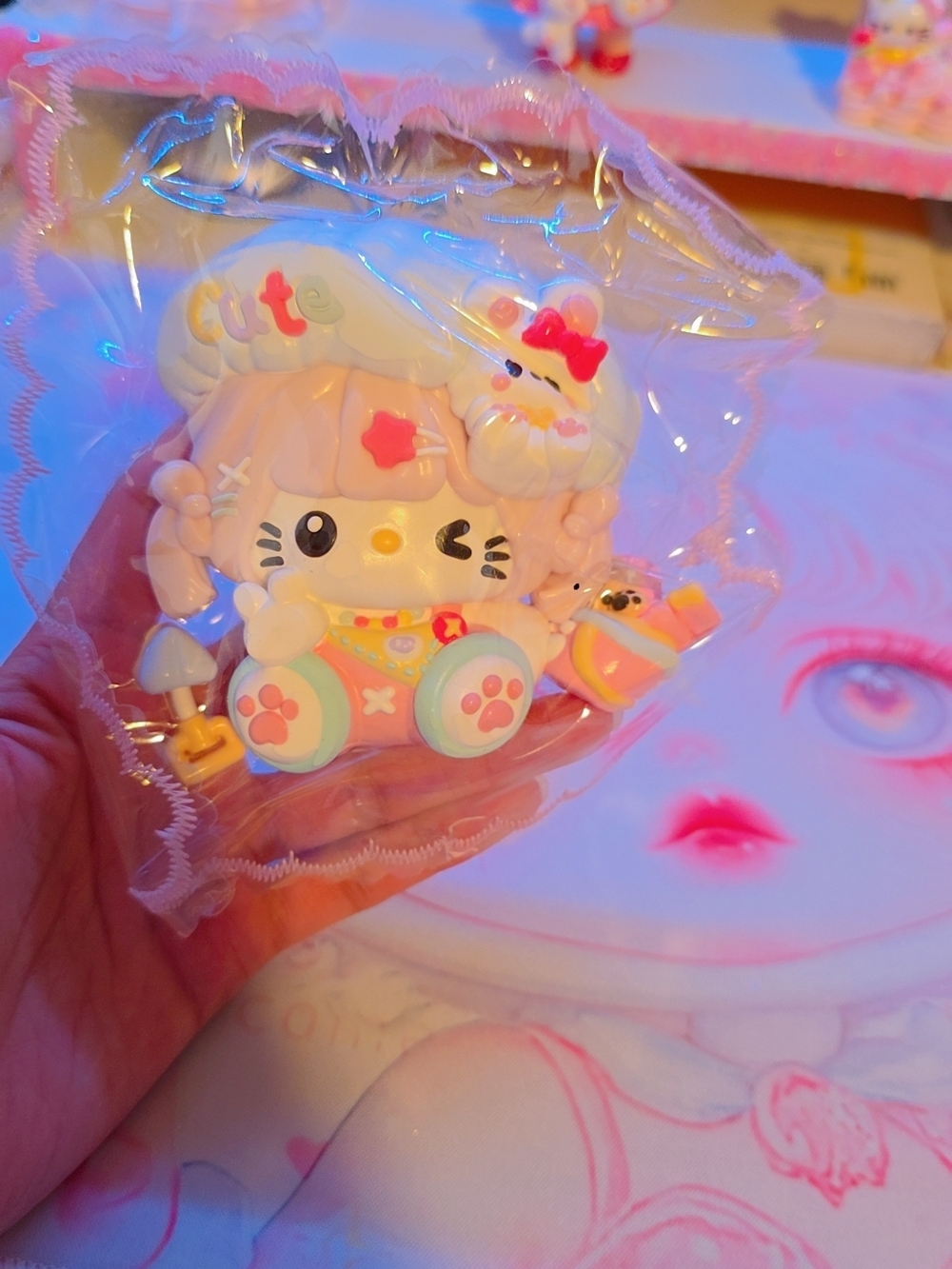 Cute Pastel Kitty Collectible Squishy
